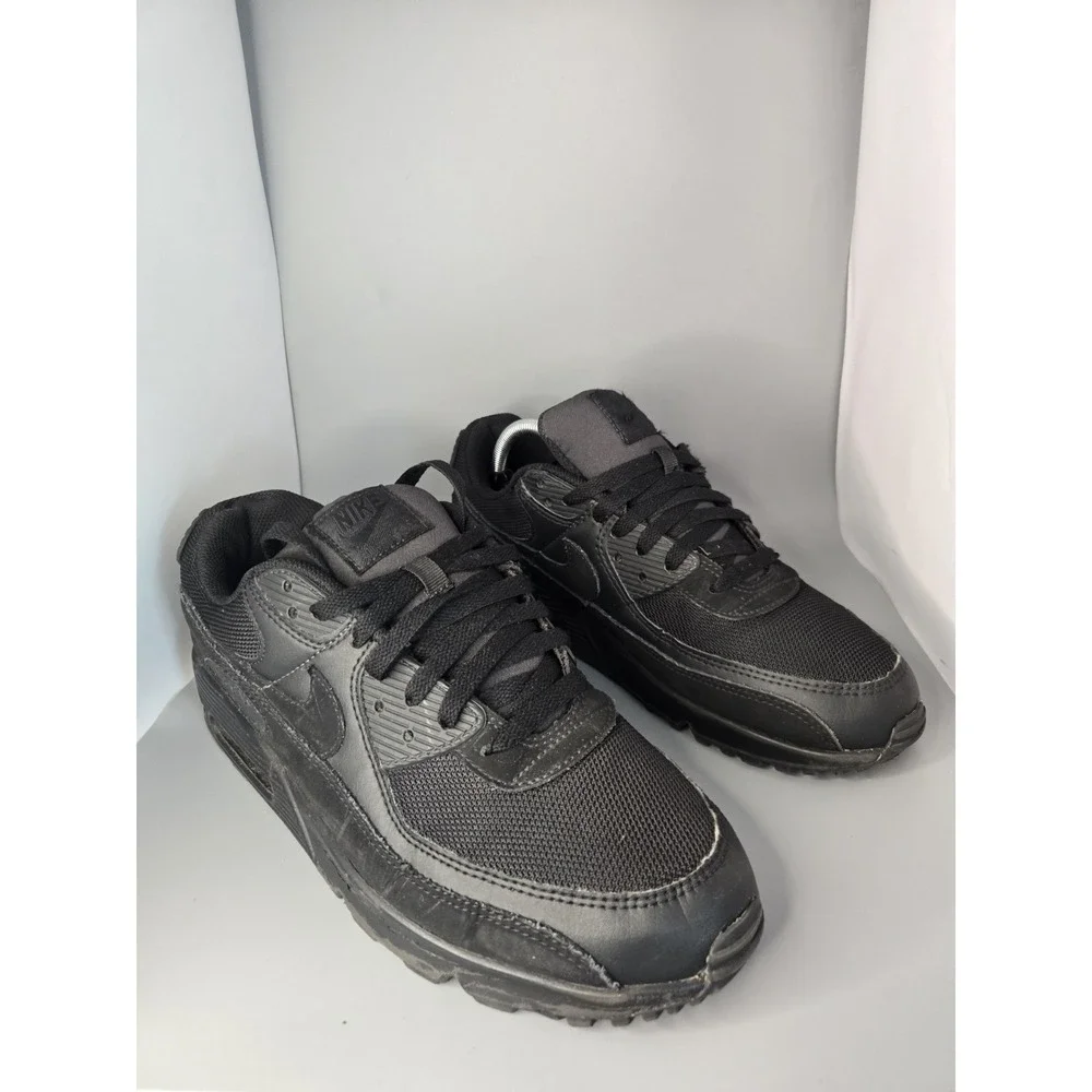Nike Air Max 90 Triple Black Mens Shoes Size 11 Running Sneakers CN8490-003 Low